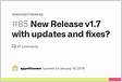New Release v1.7 with updates and fixes Issue 85 stascorp